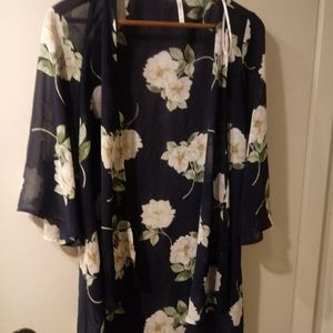 Dna couture floral shawl cardigan